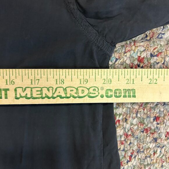 CP Shades Teton Black Collared V-Neck Long Sleeve Tunic Top with Pockets Size S - Picture 8 of 10